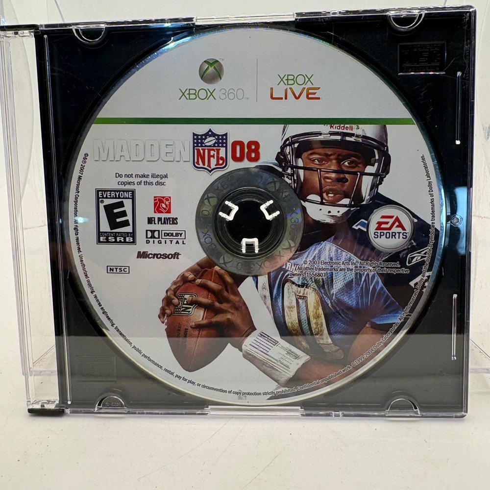 Madden NFL 08 Xbox 360 EA Sports Football Video Game Disc Only NTSC